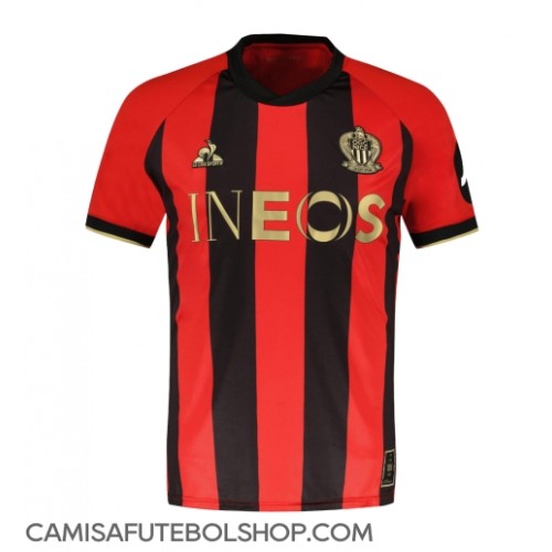 Camisa de time de futebol OGC Nice Replicas 1º Equipamento 2024-25 Manga Curta